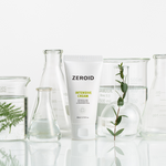 ZEROID Intensive Cream (80ml) with laboratory beakers