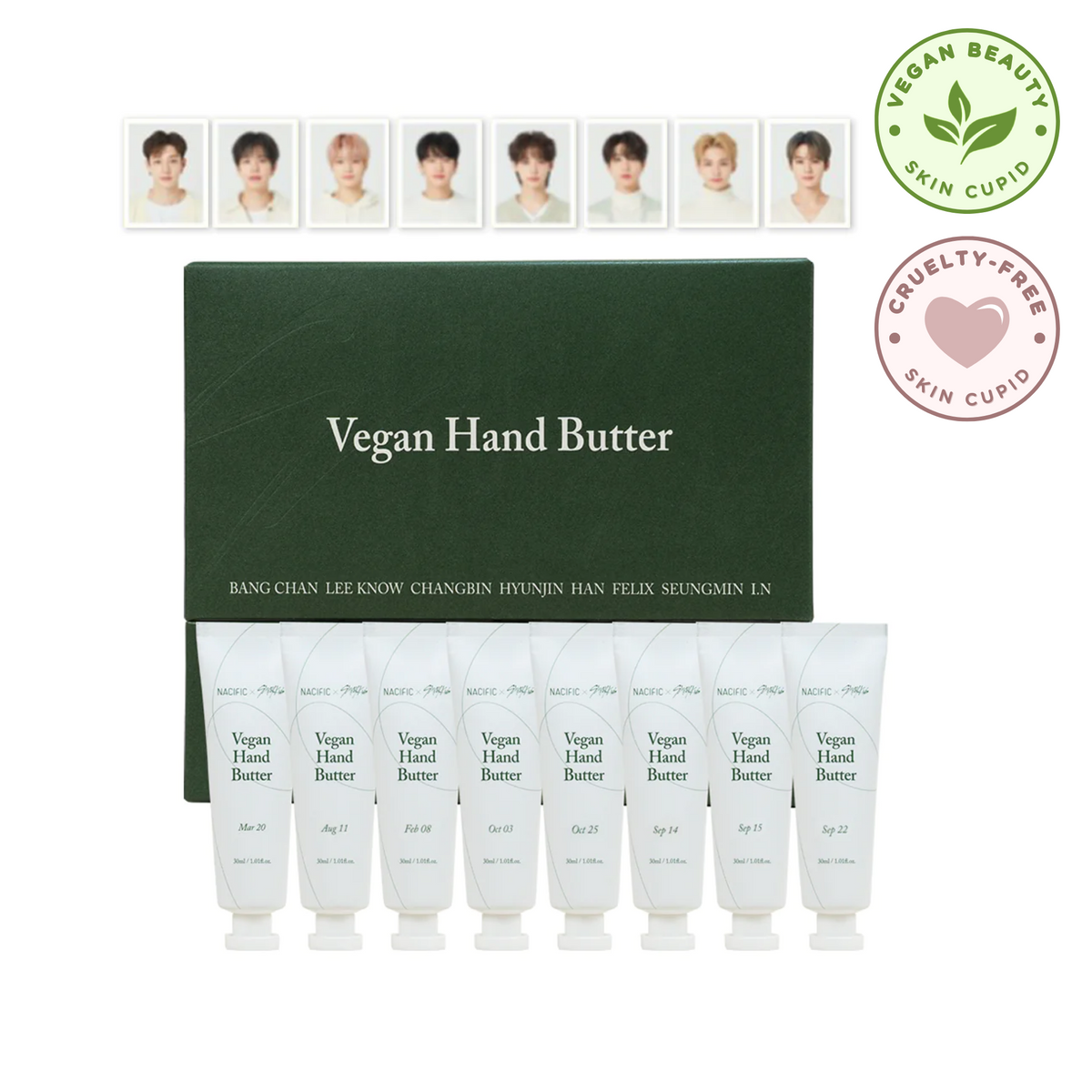 NACIFIC x Stray Kids Vegan Hand Butter Set (8 types) + OT8 Photocards